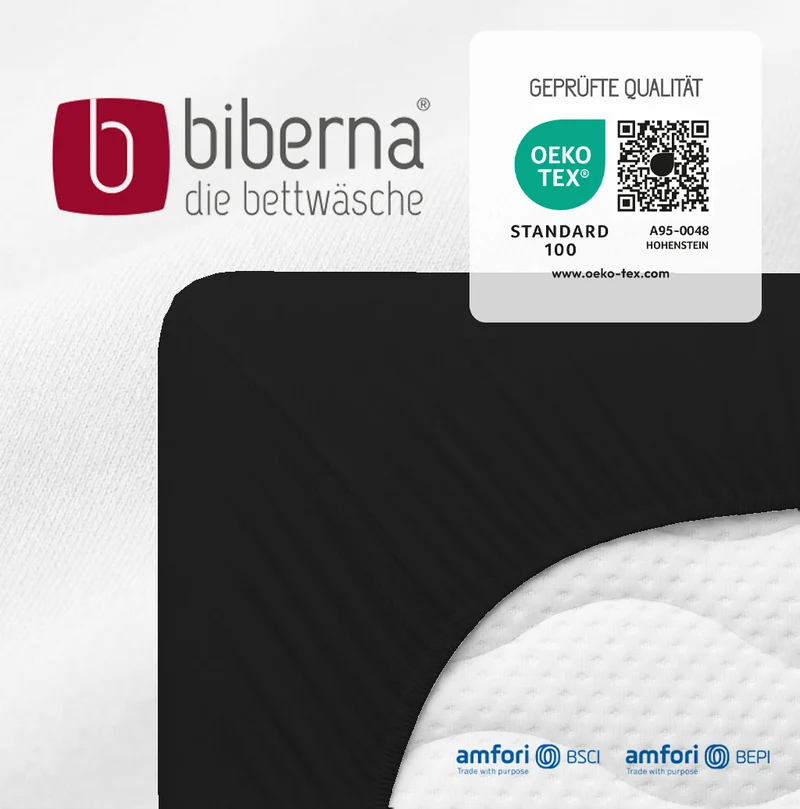 biberna Jersey-Elastic-Topper Spannbetttuch (0077641)