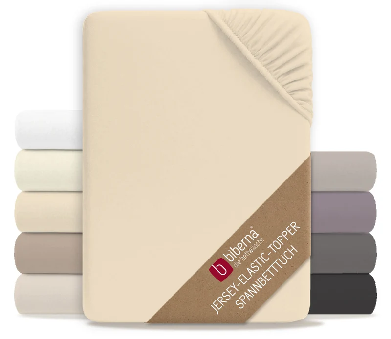 biberna Jersey-Elastic-Topper Spannbetttuch (0077641)