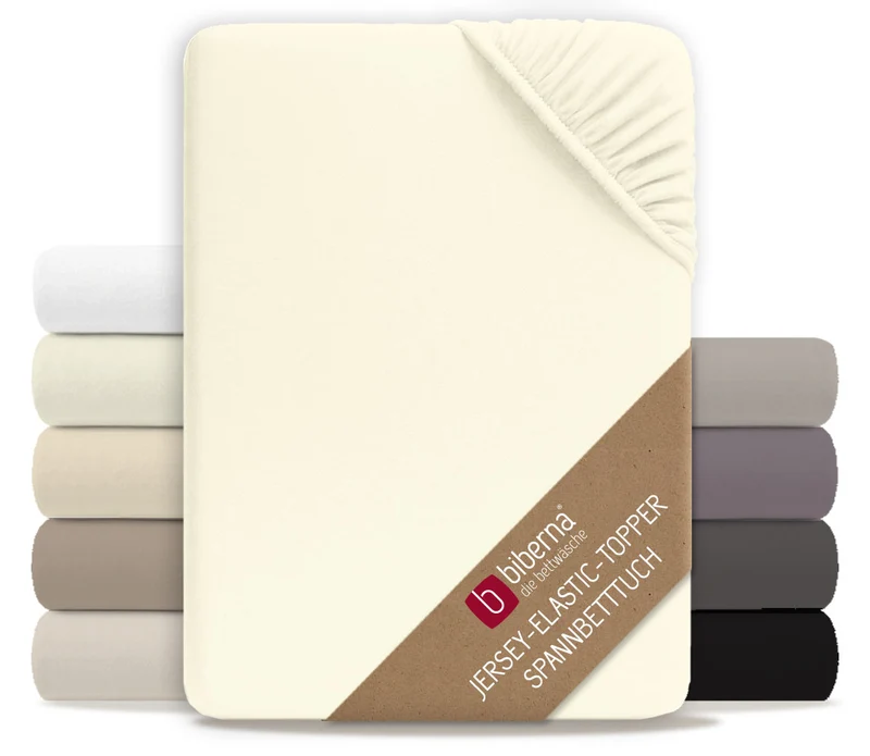 biberna Jersey-Elastic-Topper Spannbetttuch (0077641)