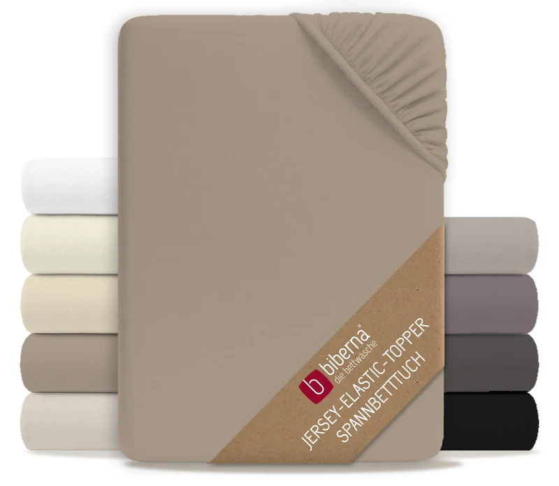 biberna Jersey-Elastic-Topper Spannbetttuch (0077641)