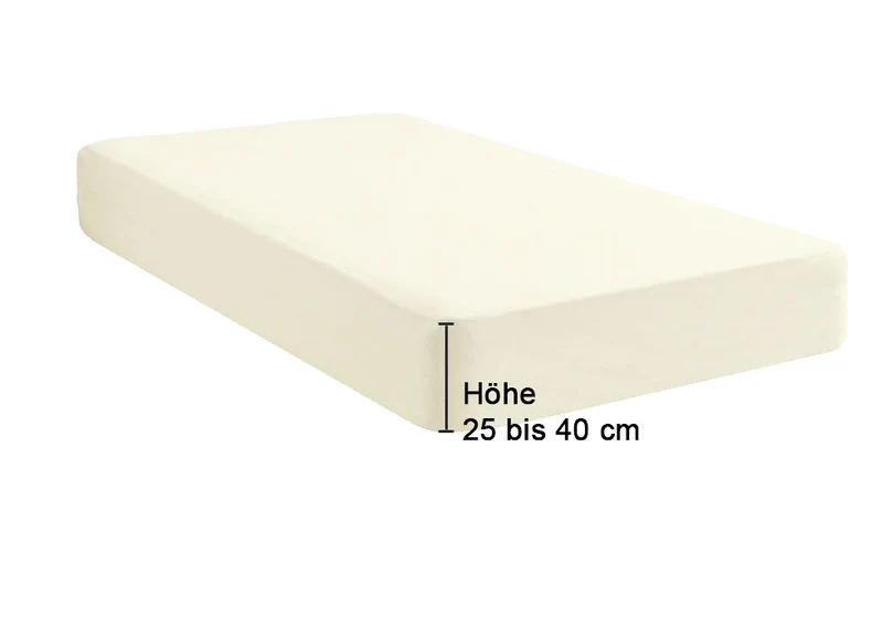 biberna Jersey-Elastic-Boxspring Spannbetttuch (0077640)