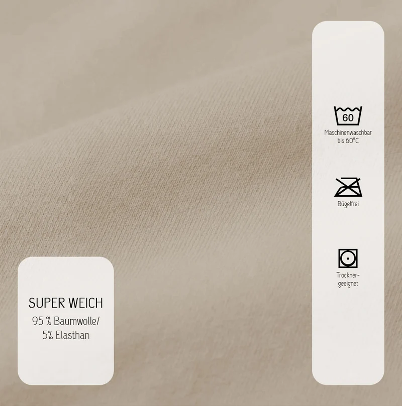 biberna Jersey-Elastic-Boxspring Spannbetttuch (0077640)