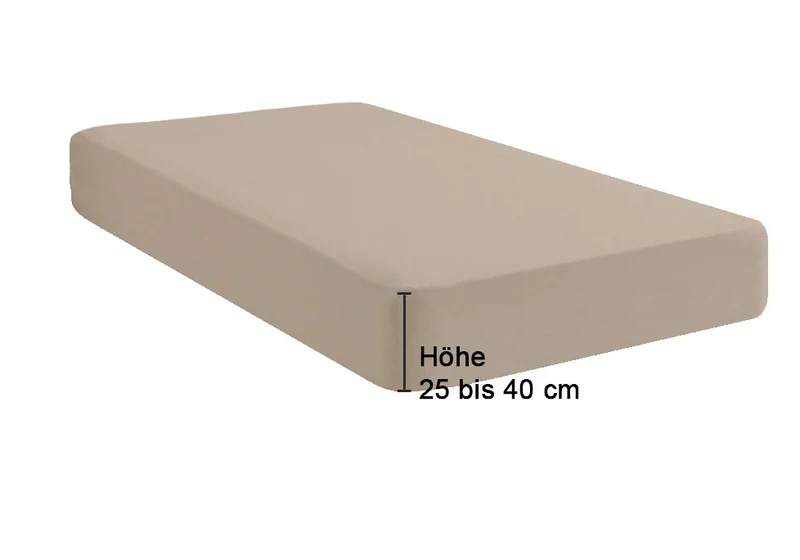 biberna Jersey-Elastic-Boxspring Spannbetttuch (0077640)