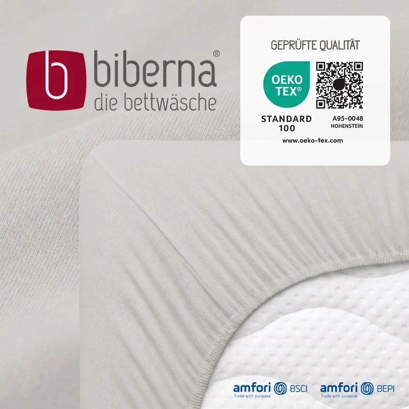biberna Jersey Spannbetttuch (0077155)