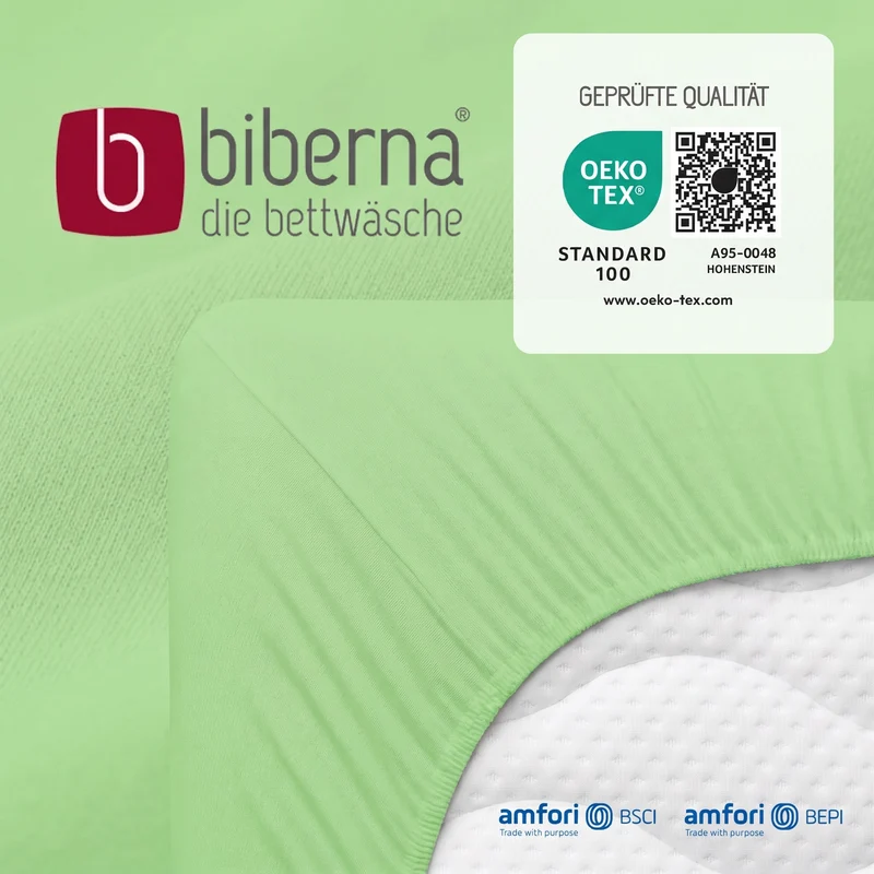 biberna Jersey Spannbetttuch (0077155)