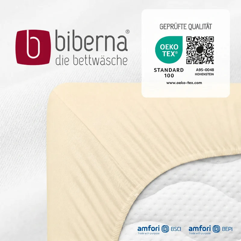 biberna Feinjersey Kinder-Spannbetttuch (0077144)