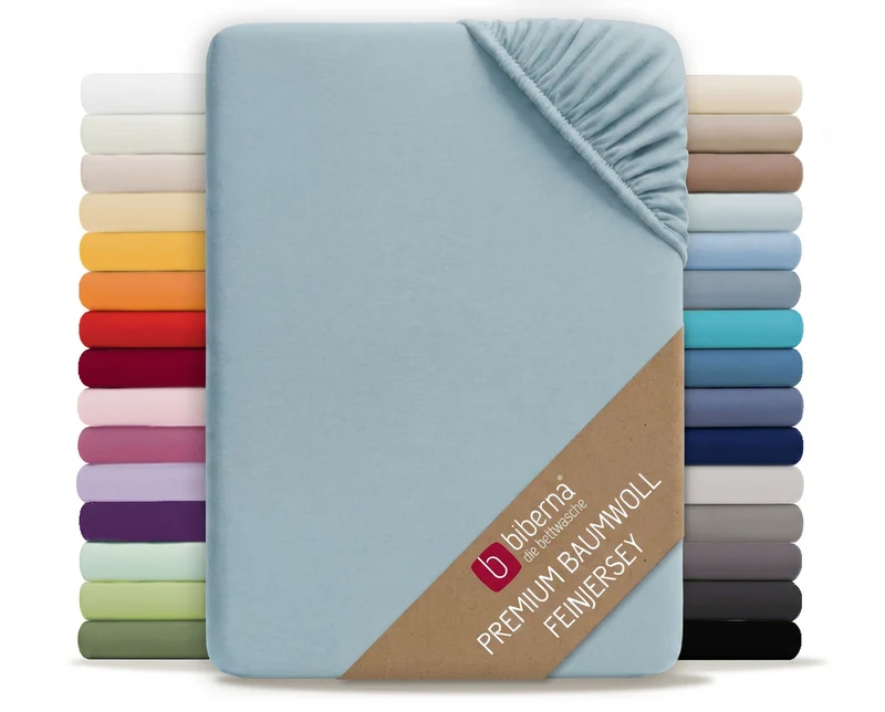 biberna Feinjersey Kinder-Spannbetttuch (0077144)