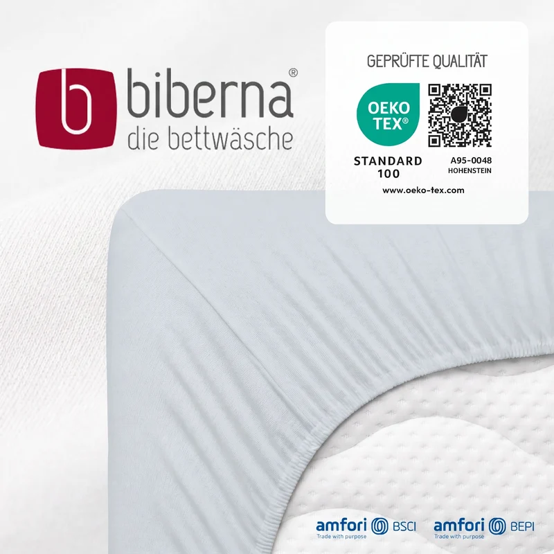 biberna Feinjersey Kinder-Spannbetttuch (0077144)