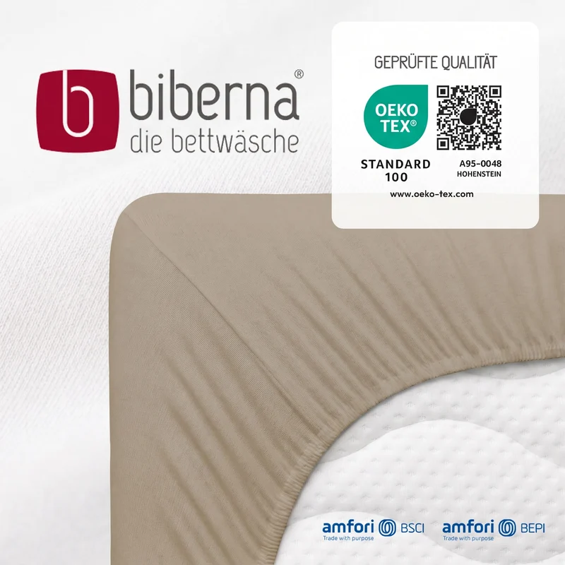 biberna Feinjersey Kinder-Spannbetttuch (0077144)