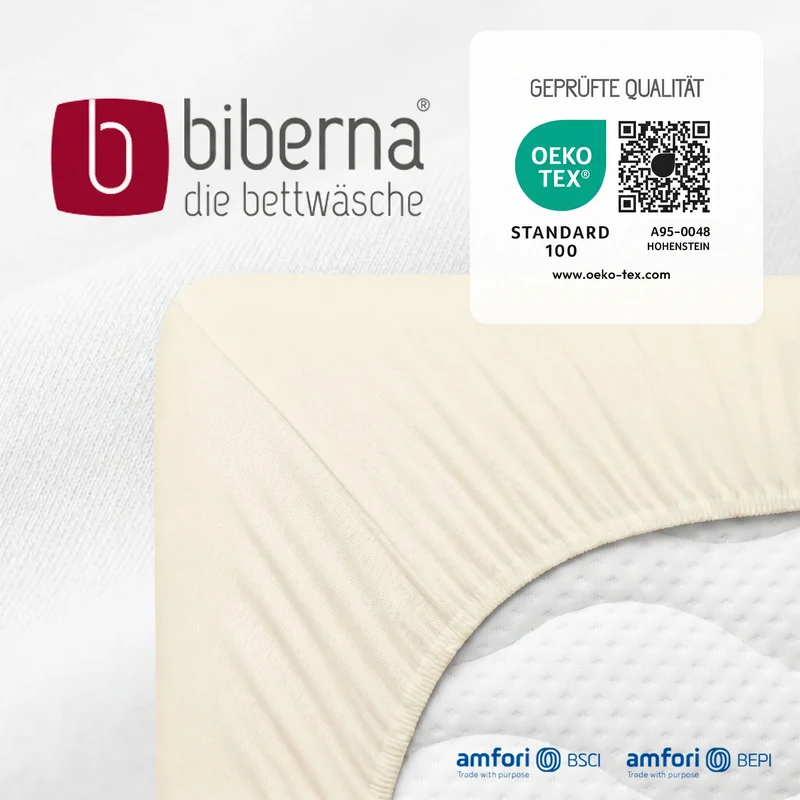 biberna Feinjersey Kinder-Spannbetttuch (0077144)