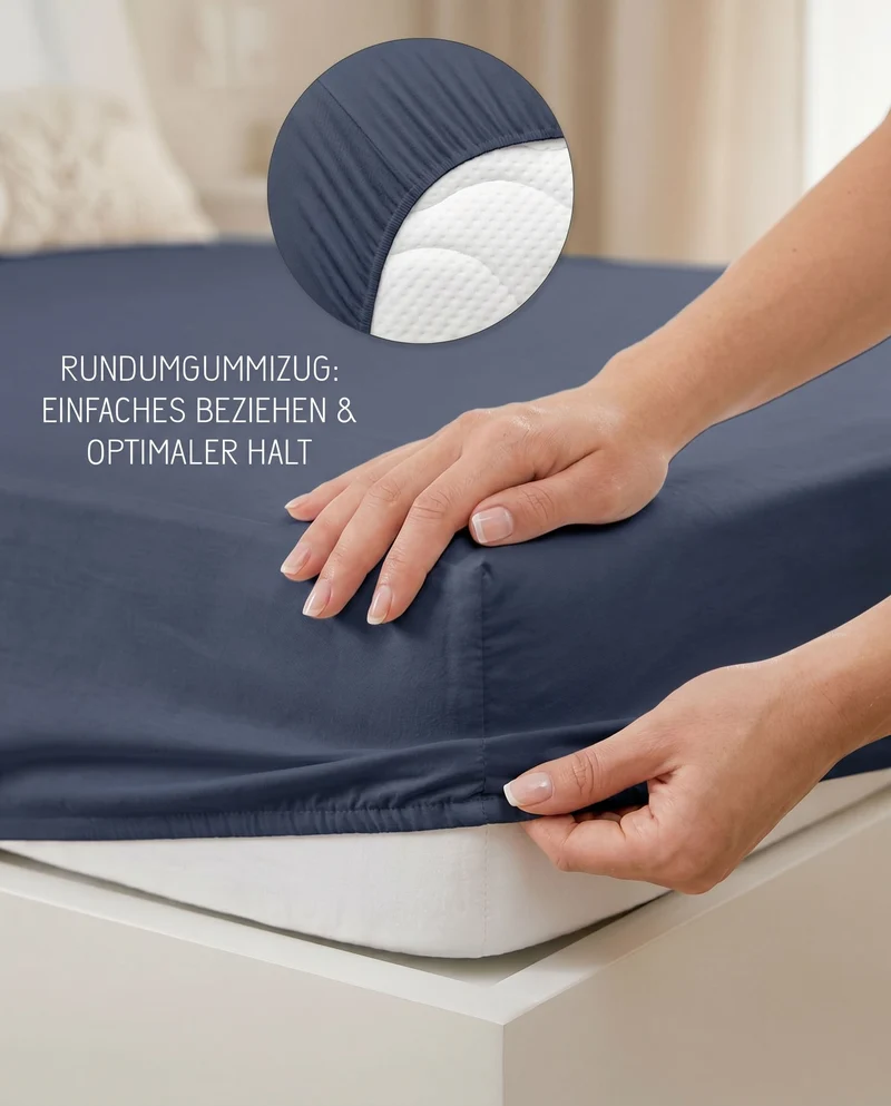 biberna Feinjersey Spannbetttuch (0077144)