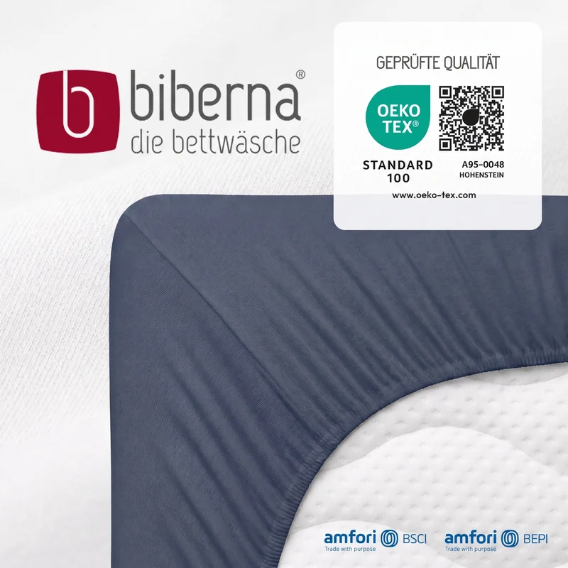 biberna Feinjersey Spannbetttuch (0077144)