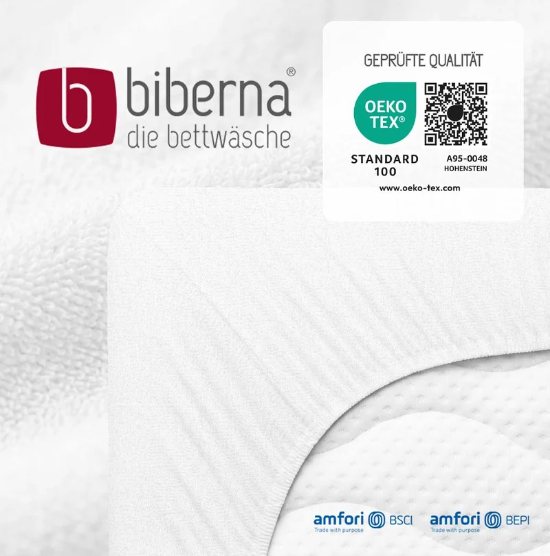 biberna Frottee-Stretch Spannbetttuch (0012344)