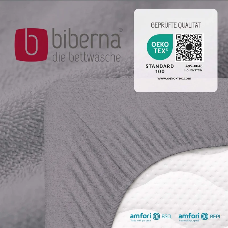 biberna Frottee-Stretch Spannbetttuch (0012344)