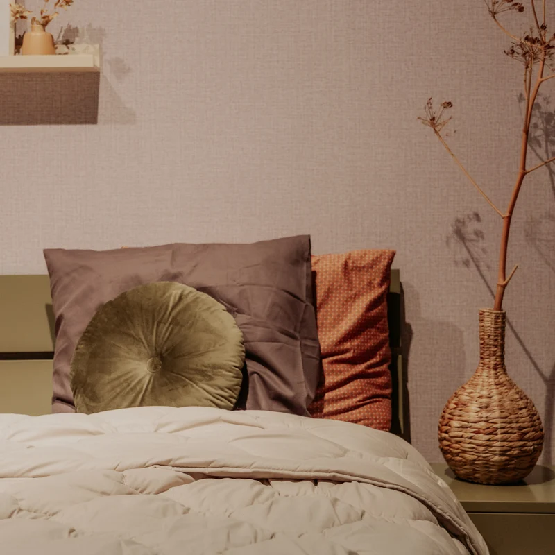 Wasbaar All Season Dekbed | Glossy | Taupe | Instopstrook