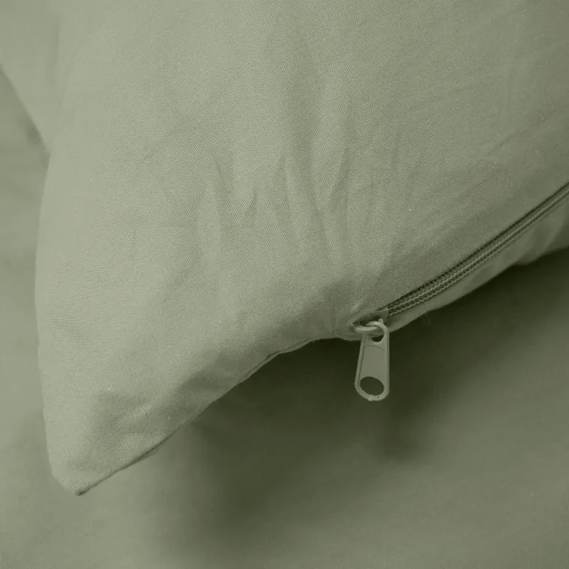 Kussenslopen | Premium Percal | Sage Green | Set van 2
