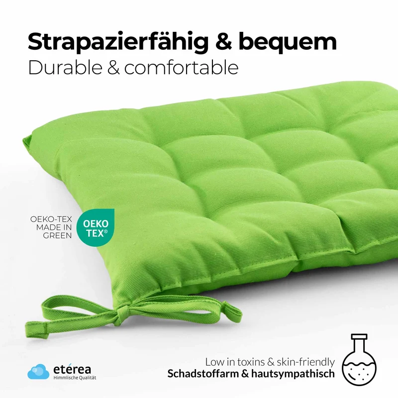 etérea Sitzkissen Stuhlkissen Basic 40x40cm - Innen und Aussenbereich