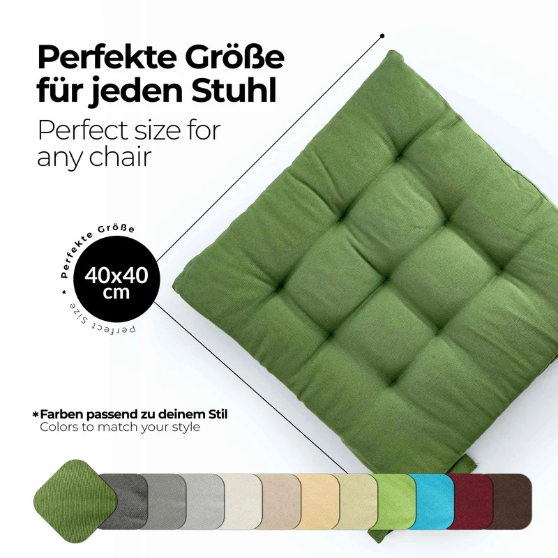 etérea Sitzkissen Stuhlkissen Basic 40x40cm - Innen und Aussenbereich