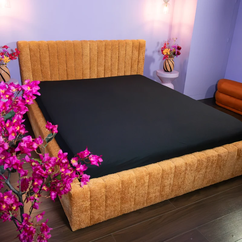 HappyBed Hoeslaken | Katoen | Jersey Black