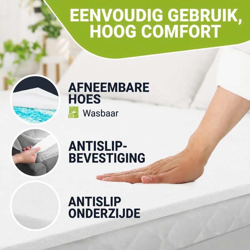 Orthopädischer Matratzentopper aus Memoryschaum