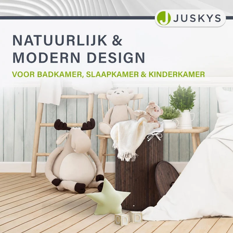 Bambus Wäschekorb Curly-Round