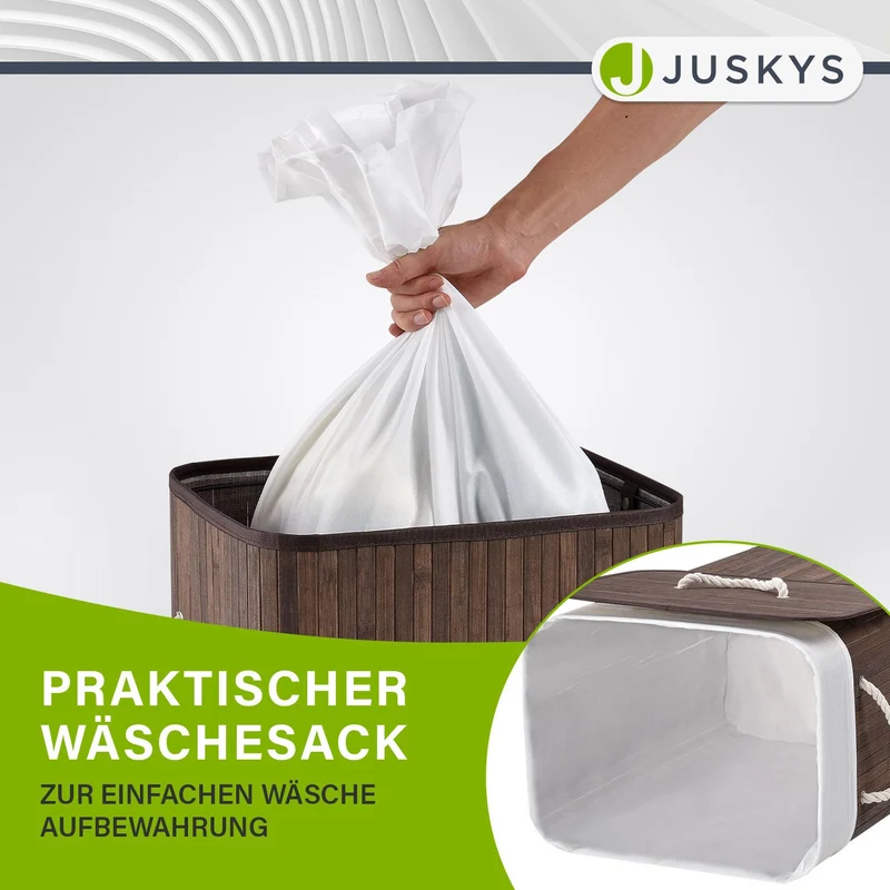 Bambus Wäschekorb Curly