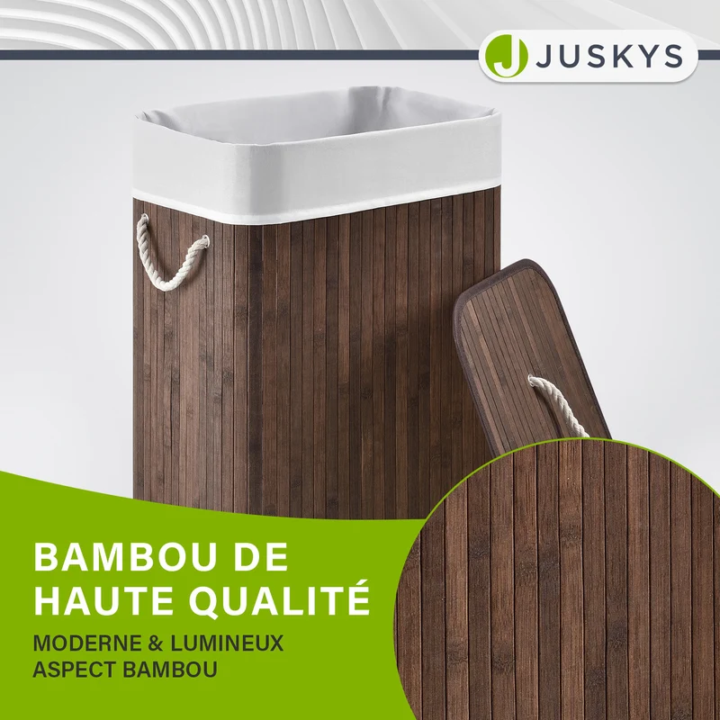 Bambus Wäschekorb Curly