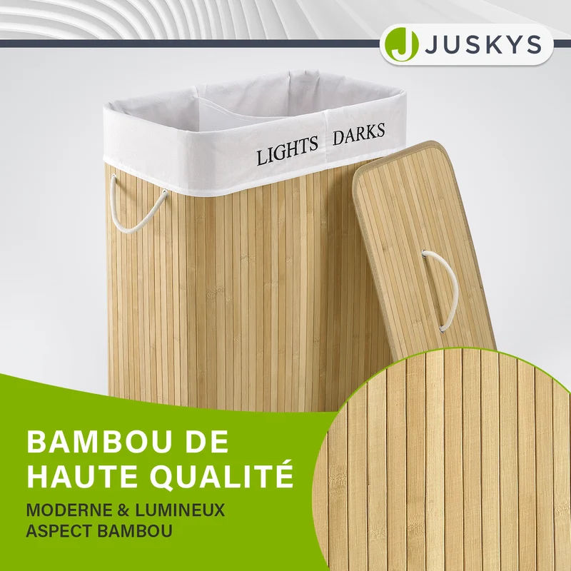 Bambus Wäschekorb Curly