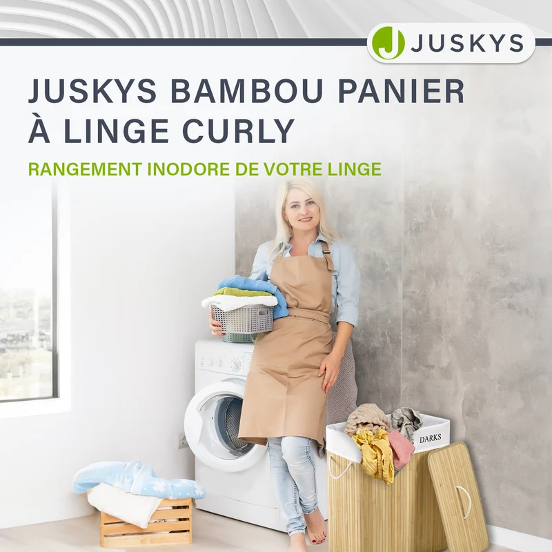 Bambus Wäschekorb Curly