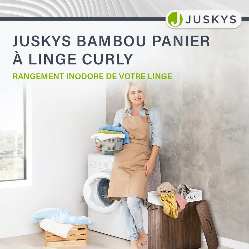 Bambus Wäschekorb Curly