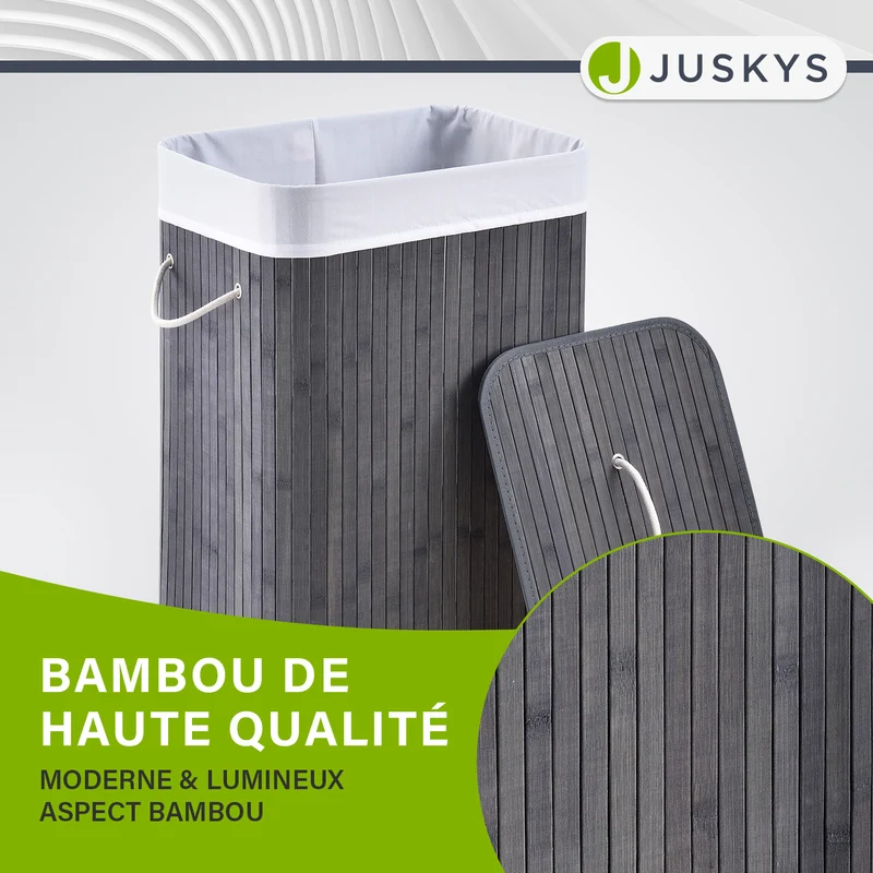 Bambus Wäschekorb Curly