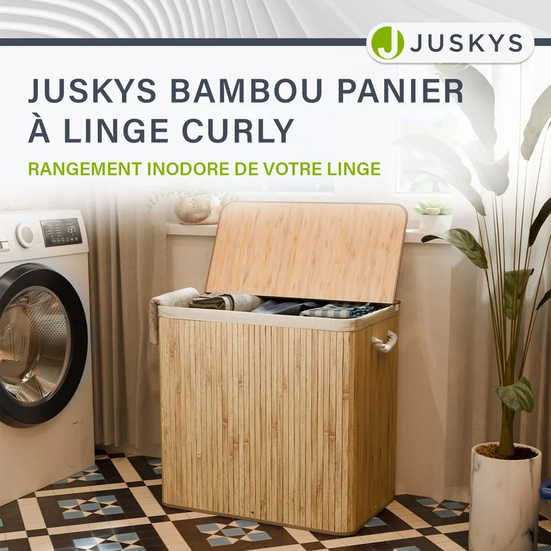 Bambus Wäschekorb Curly