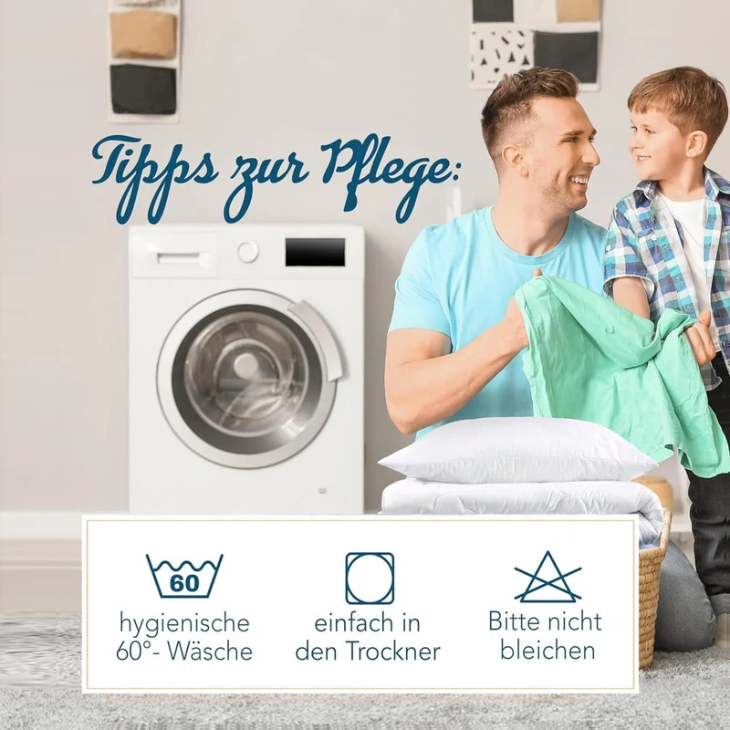 Daunendecke 135 x 200 cm extra warm 50% Daunen