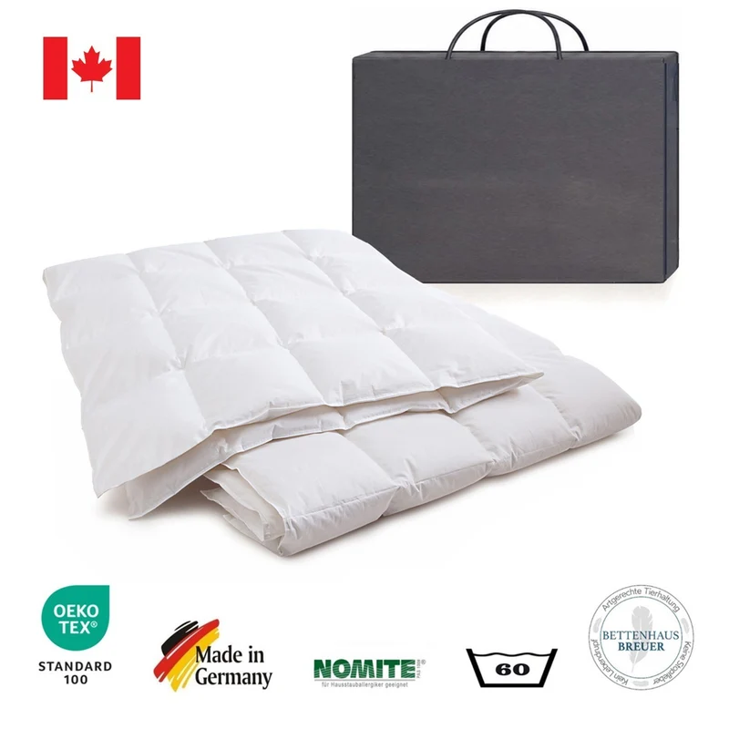 Daunendecke 155 x 220 cm Sommer canadische Daunen