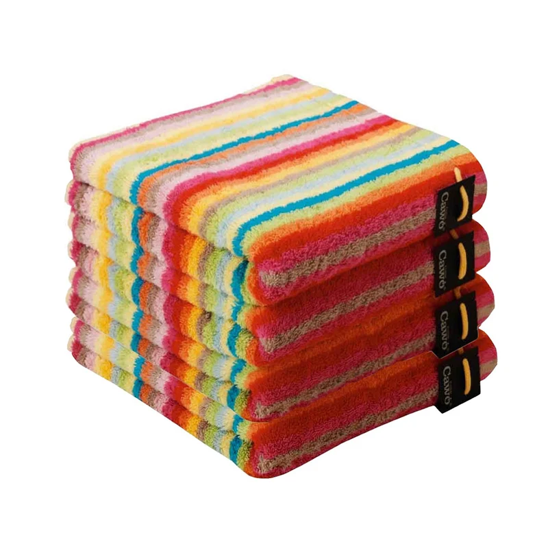 4er Handtuch-Set 50 x 100 cm Life Style Streifen Mehrfarbig