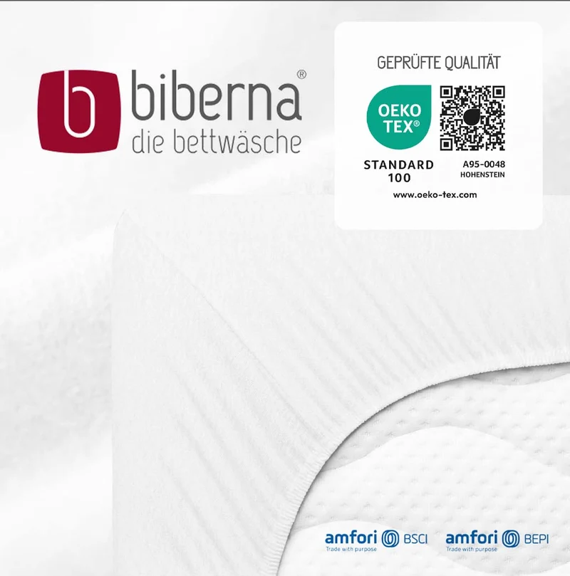 biberna Feinbiber-Stretch Spannbetttuch (0002542)