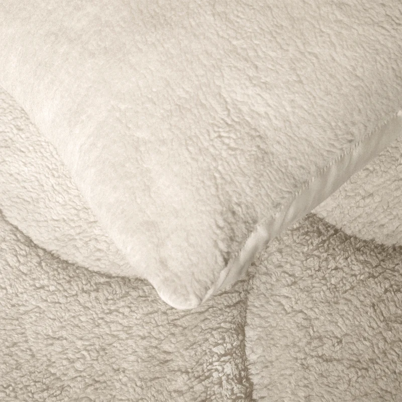 Kussenslopen | Teddy Wave | Cream White | Set van 2