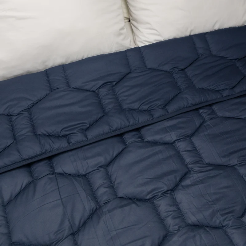 Wasbaar All Season Dekbed | Glossy | Dark Blue
