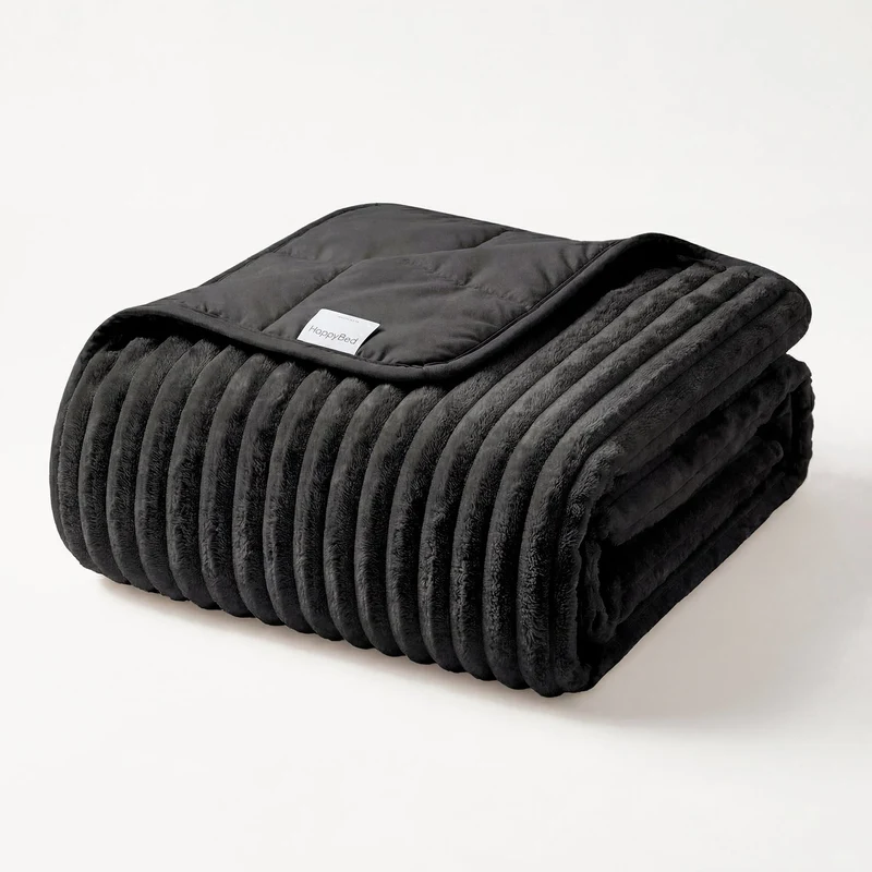 HappyBed Premium Verzwaringsdeken | Black | 7 KG