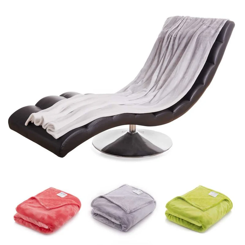 etérea Premium Mikrofaser Regenbogen Kuscheldecke