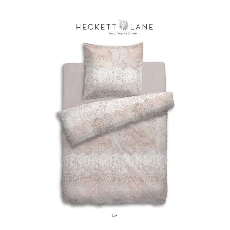 HnL Flanell Bettwäsche Blumen Rosa Lux Rosa 135x200 cm + 80x80 cm
