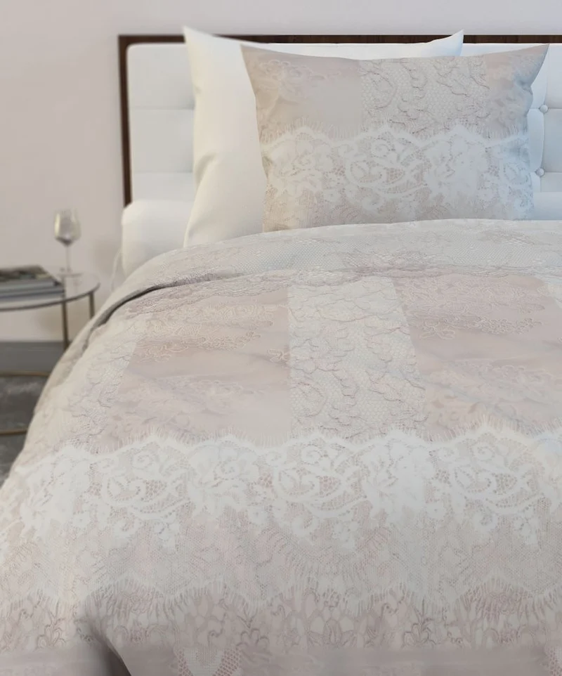 HnL Flanell Bettwäsche Blumen Rosa Lux Rosa 135x200 cm + 80x80 cm