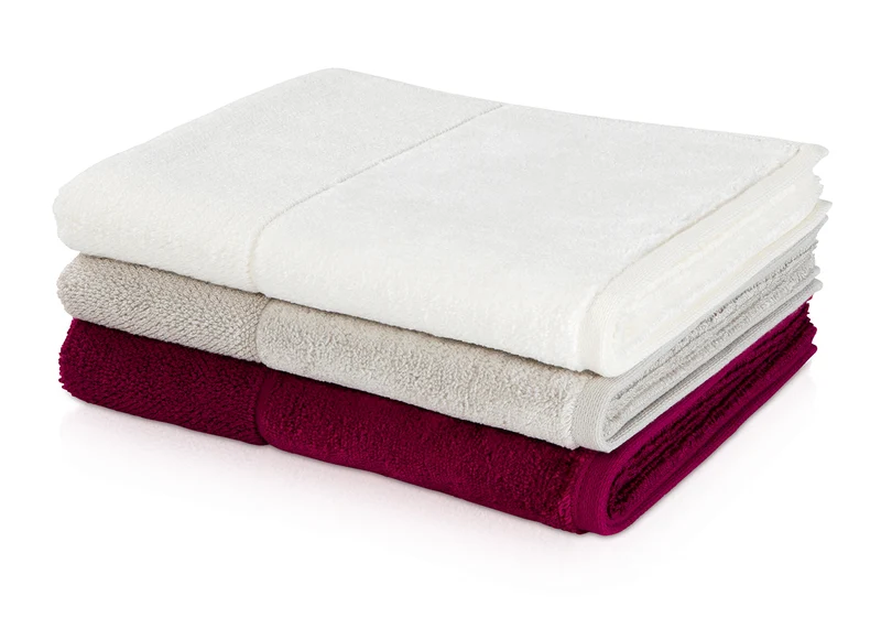 möve Handtuch Uni Bamboo Luxe Veloursbordüre Weiss