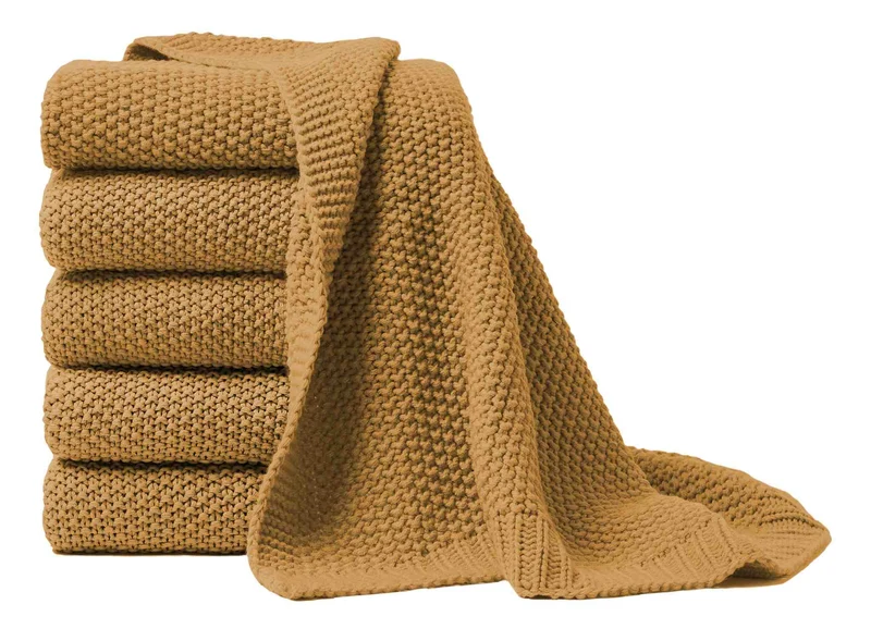 Hahn Strickdecke Wohndecke Perlmuster 130x170 cm