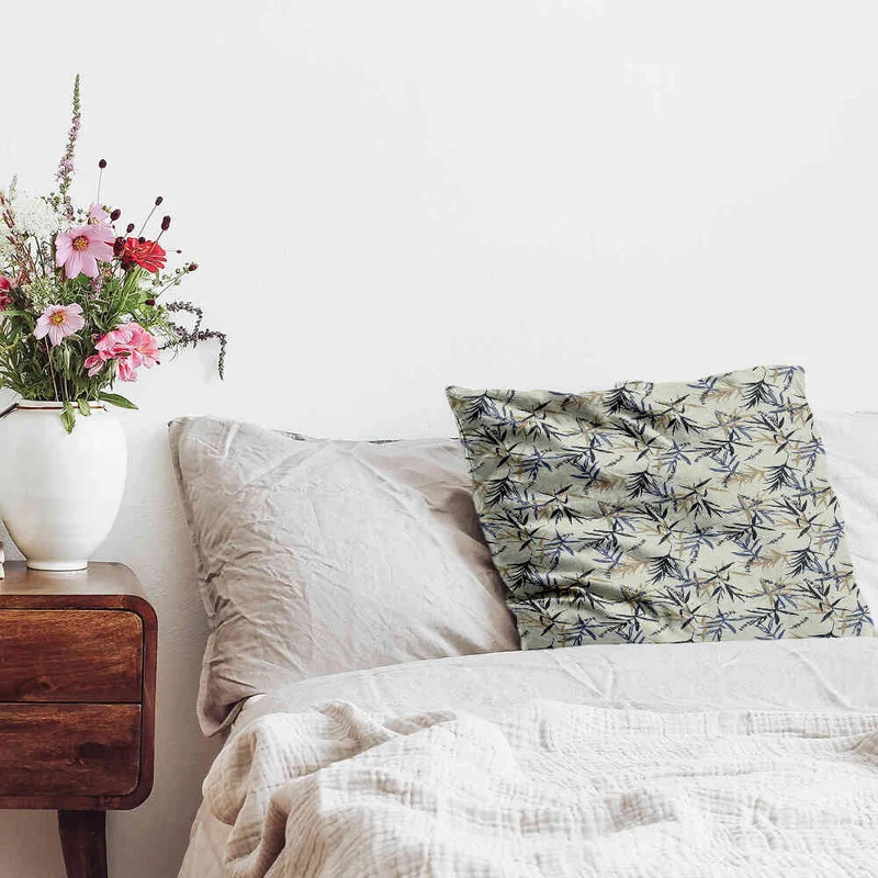 Gesundheitskissen Blattmuster Beige