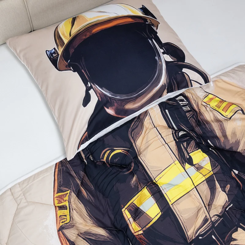 Wasbaar Kids All Season Dekbed | Fireman | Met Kussensloop