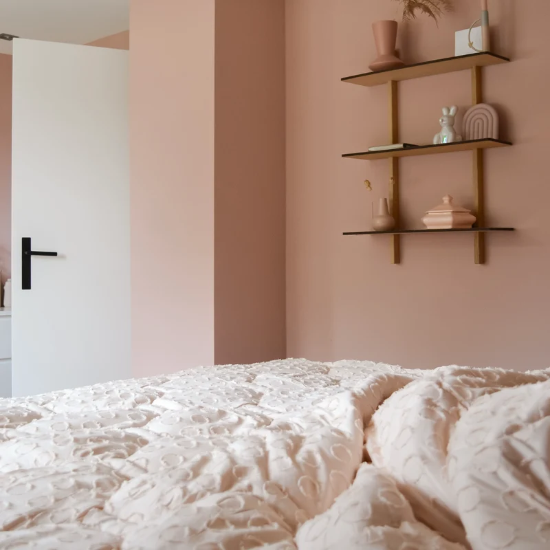 Wasbaar All Season Dekbed | Tufted | Soft Peach