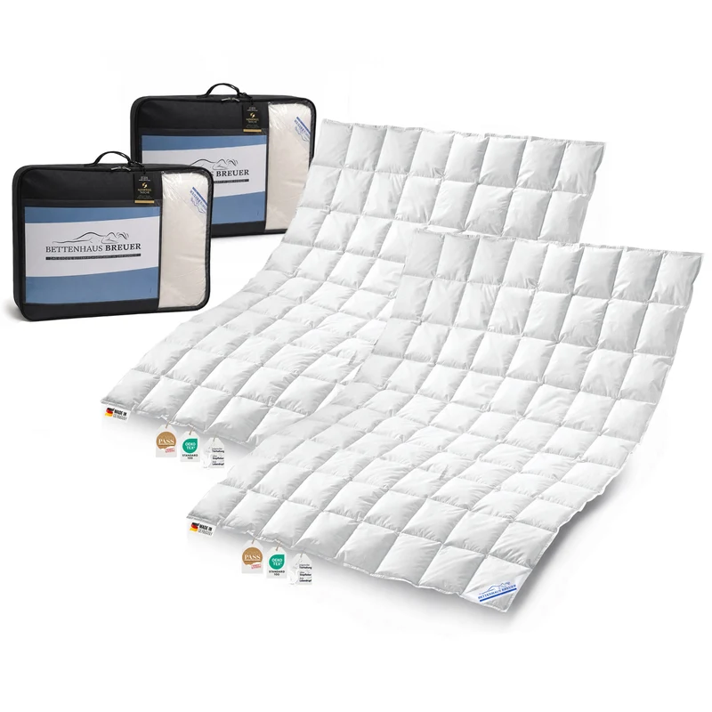 Daunendecke 135 x 200 cm 2er-Set Sommer