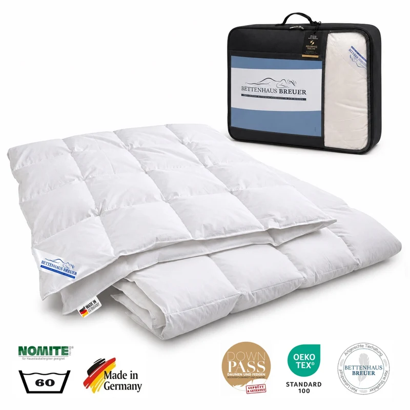 Daunendecke 155 x 220 cm Sommer 60% Daunen