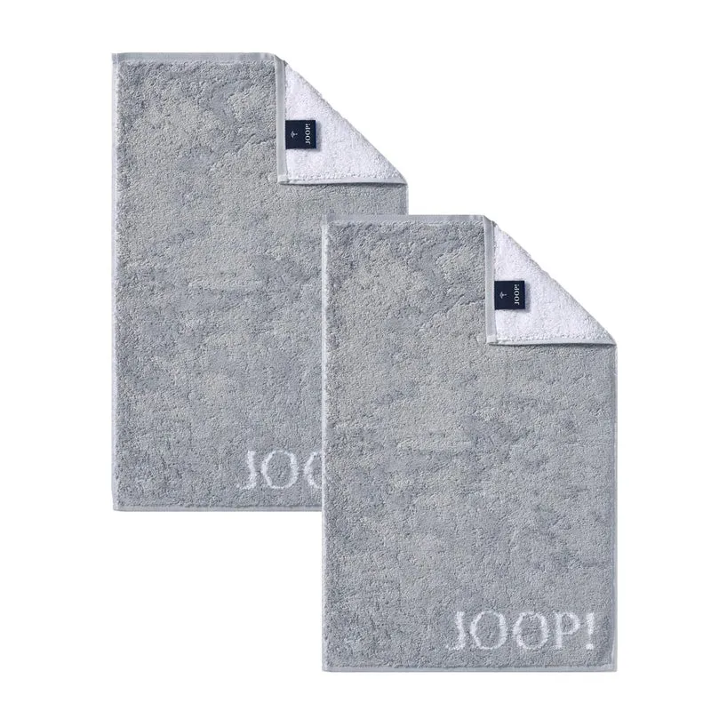 2er Gästetuch-Set 30 x 50 cm Classic Silber Grau